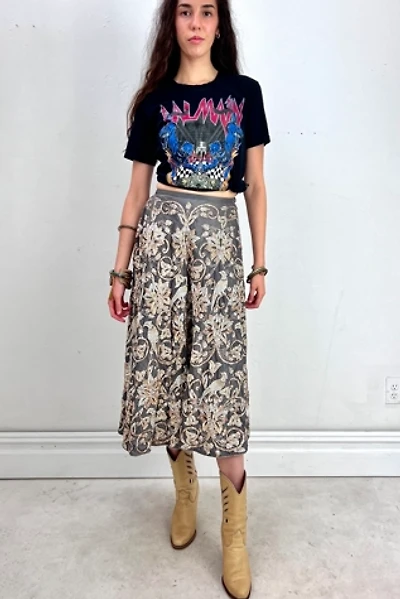 Vintage Metallic Embroidered Skirt Selected by Anna Corinna