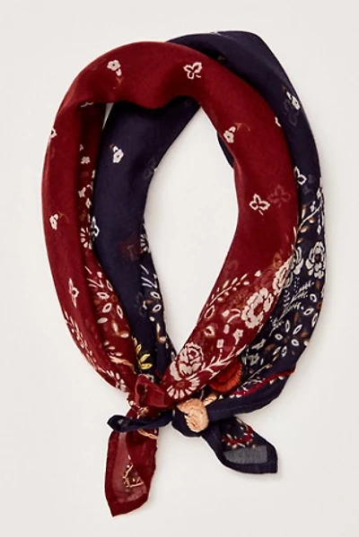 Chan Luu Embroidered Floral Bandana