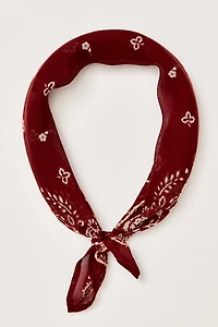 Chan Luu Embroidered Floral Bandana