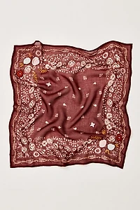 Chan Luu Embroidered Floral Bandana