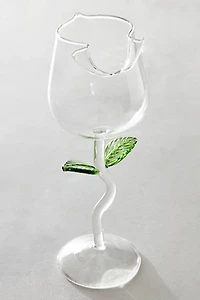 Rose Glass Goblet