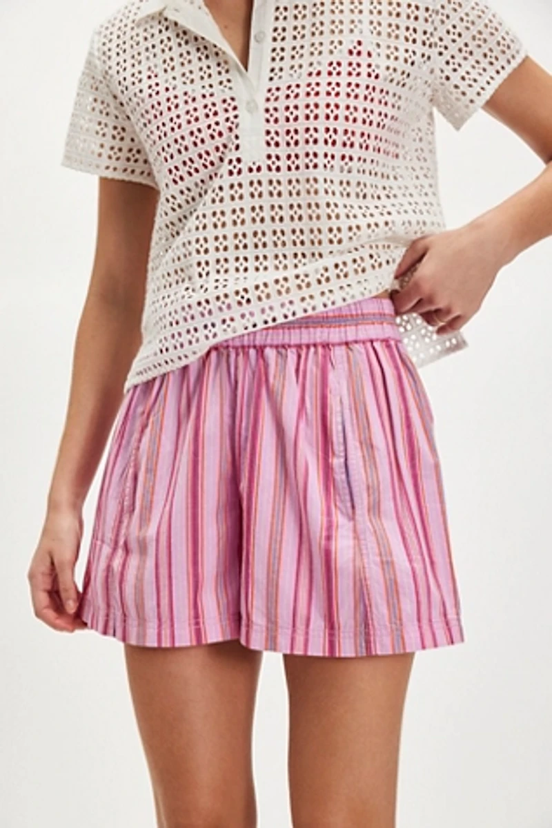 Get Free Striped Pull-On Shorts