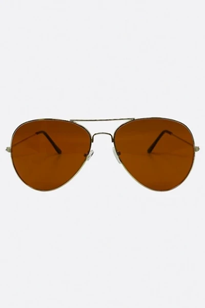 Giant Vintage Filter Teardrop Aviator Blue Block Sunglasses