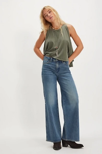 Wrangler World Wide Mid-Rise Wide-Leg Jeans