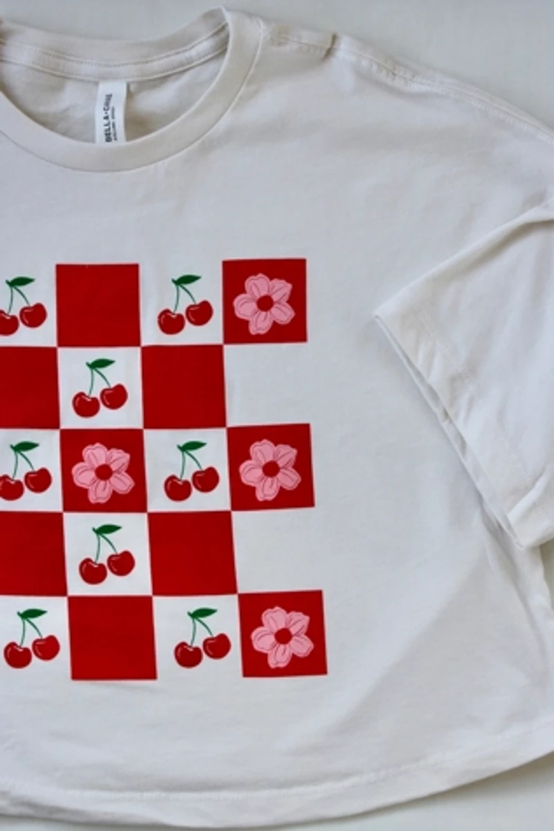 Overseasoned Cherry Picnic Crop Tee