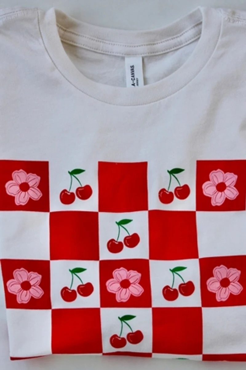 Overseasoned Cherry Picnic Crop Tee