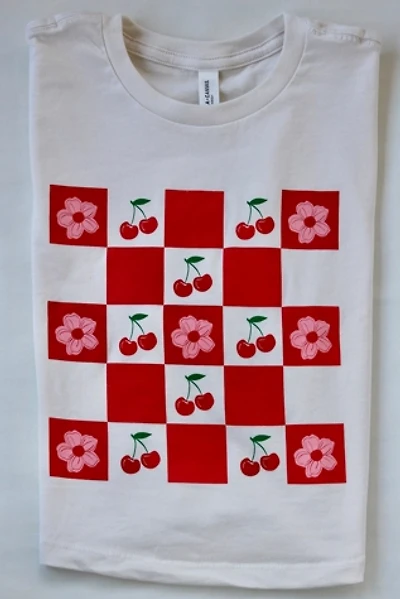 Overseasoned Cherry Picnic Crop Tee