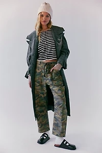 We The Free Moxie Printed Low-Slung Barrel Jeans