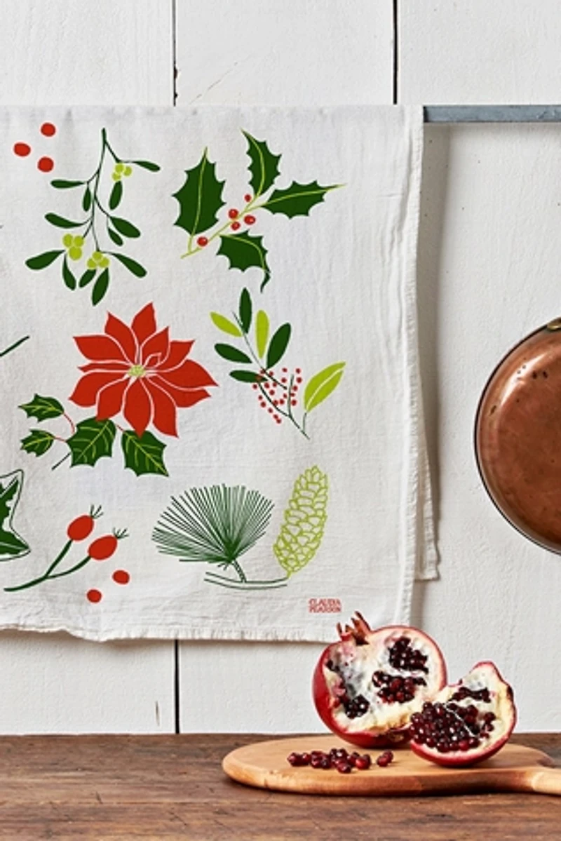 Claudia Pearson Evergreen Tea Towel