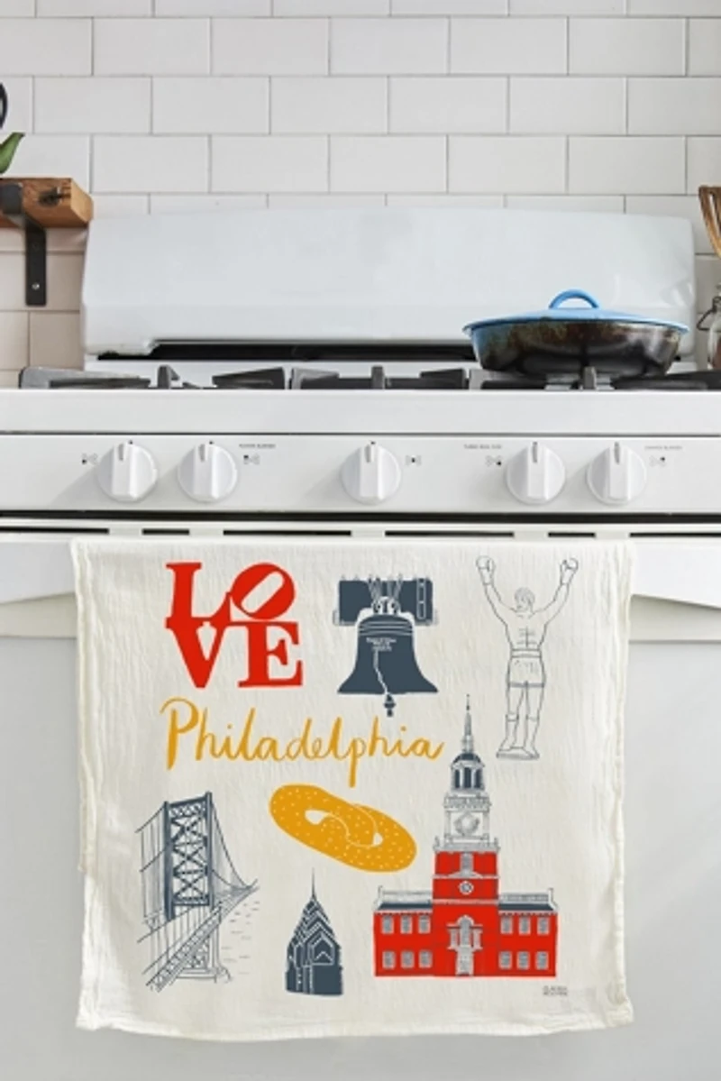 Claudia Pearson Philadelphia Tea Towel