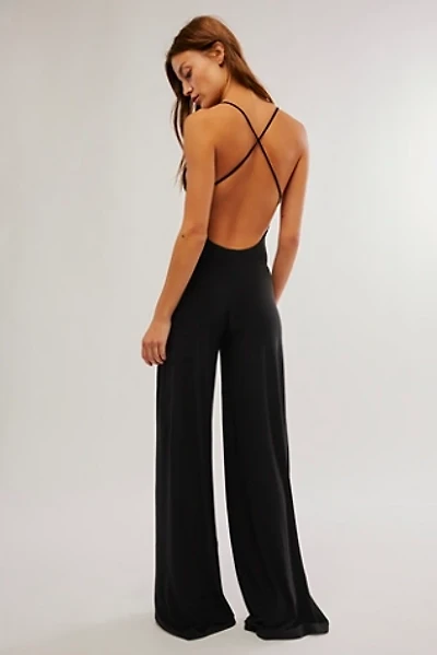 Norma Kamali Low-Back Slip Jumpsuit