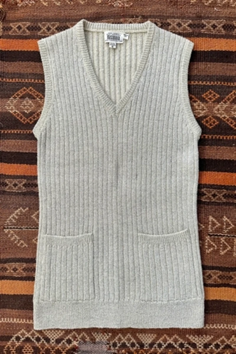 1970s Gold Sparkle Sweater Vest