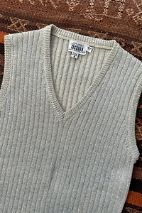 1970s Gold Sparkle Sweater Vest