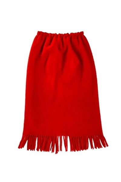 Vintage 1980s Fringed Midi Skirt Selected by SharpLilTeeth