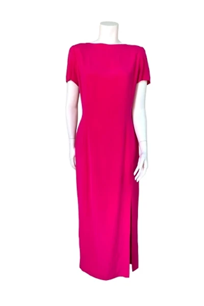 Vintage 1980s Silk Tie Back Dress Selected by SharpLilTeeth