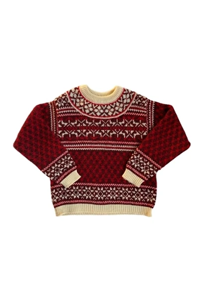 Vintage 1980s Fair Isle Crewneck Sweater Selected by SharpLilTeeth