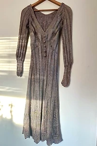 1970s Pastel Knit Midi Dress Selected by Cherry