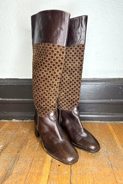 Vintage 1970s GUCCI Leather Boots Selected by Cherry