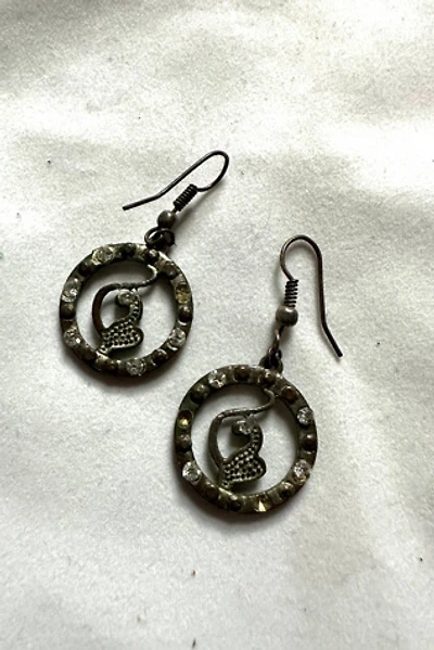 Vintage Rhinestone Cat Earrings Selected by Cherry