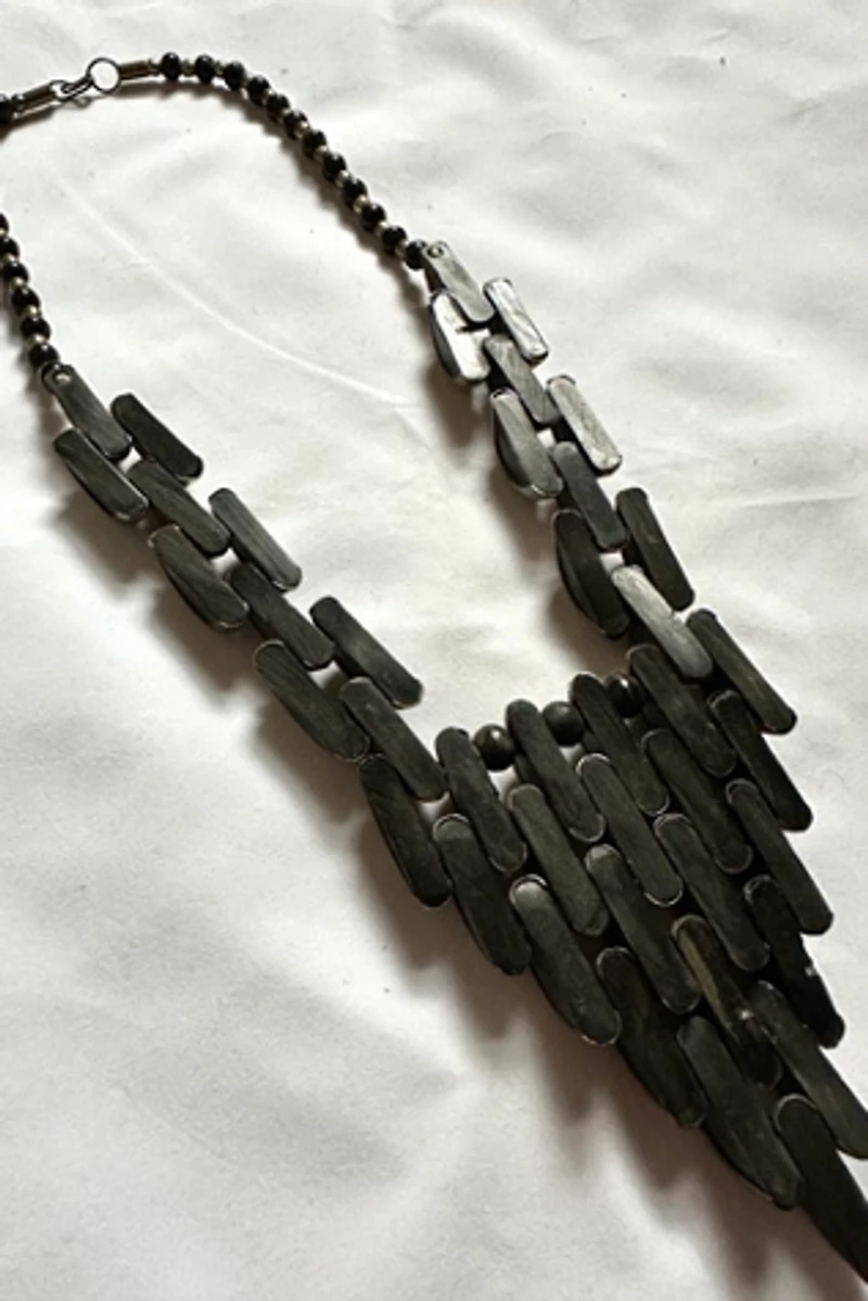 1970s Mixed Metal Statement Necklace Selected by Cherry