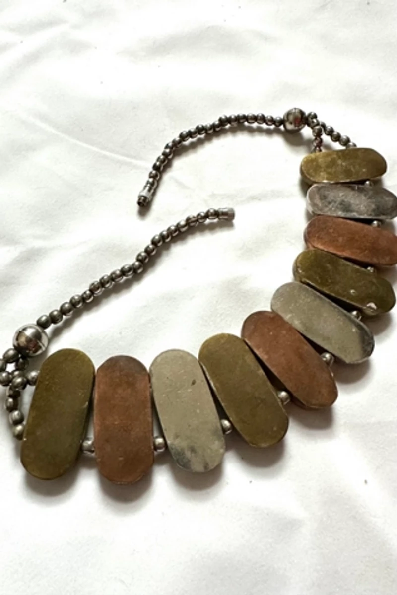 1970s Mixed Metal Link Necklace Selected by Cherry