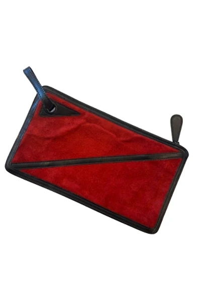 Vintage 1970s Suede Anne Klein Wristlet Clutch Selected by Personal Choice