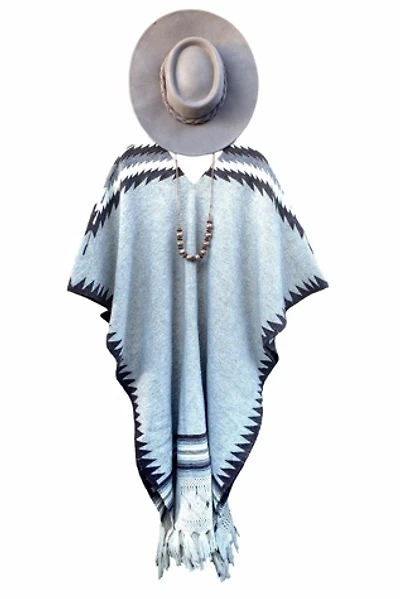 Handwoven Southwest Blanket Poncho Selected by Garbage Soup
