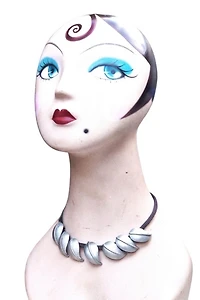 Designer Pewter Necklace & Earrings Set Selected by Garbage Soup