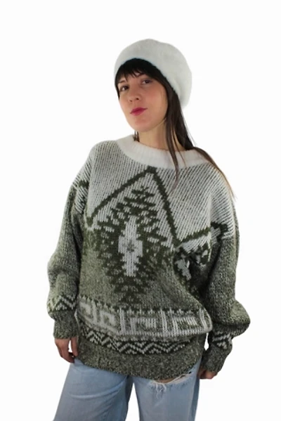 1980s Mountain Pine Oversized Sweater Selected By Moons + Junes Vintage