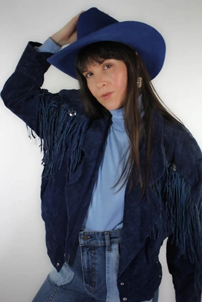 1980s Western Fringe Suede Jacket Selected By Moons + Junes Vintage
