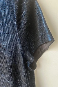 Les Copains Blue Sparkle Mini Dress Selected by The Curatorial Dept.