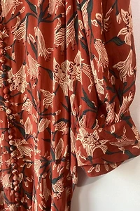 Doen Rust Floral Maxi Dress
