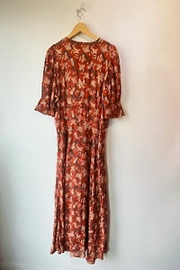 Doen Rust Floral Maxi Dress
