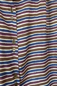 Marni Brown, Blue & Purple Striped Top Selected by The Curatorial Dept.