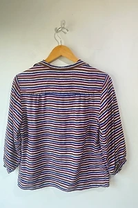 Marni Brown, Blue & Purple Striped Top Selected by The Curatorial Dept.
