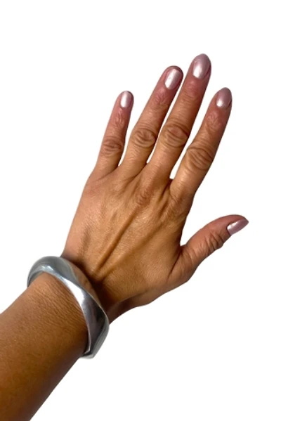 Vintage Silver Sculptural Bracelet Selected By Ankh By Racquel Vintage