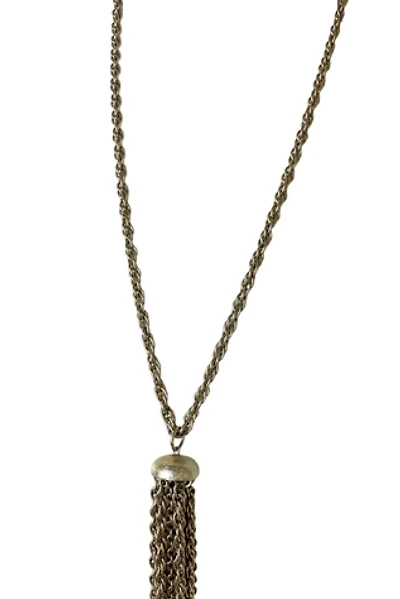 Vintage Gold Tone Tassel Necklace Selected By Ankh By Racquel Vintage