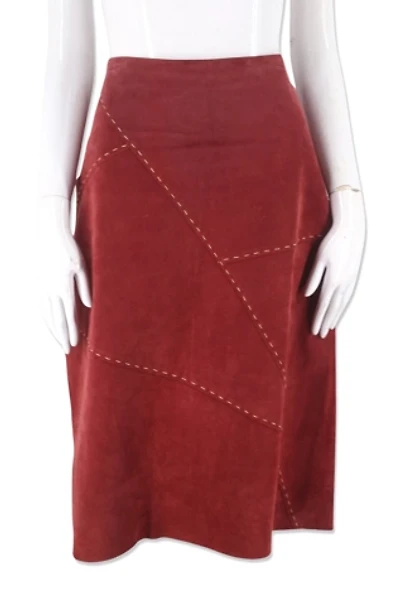 1990s Patchwork Suede A Line Skirt Selected By Ritual Vintage