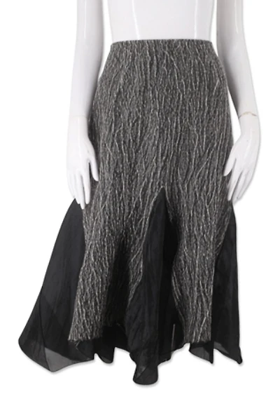 1990s Julie Son Paris Asymmetric Minimal Skirt Selected By Ritual Vintage