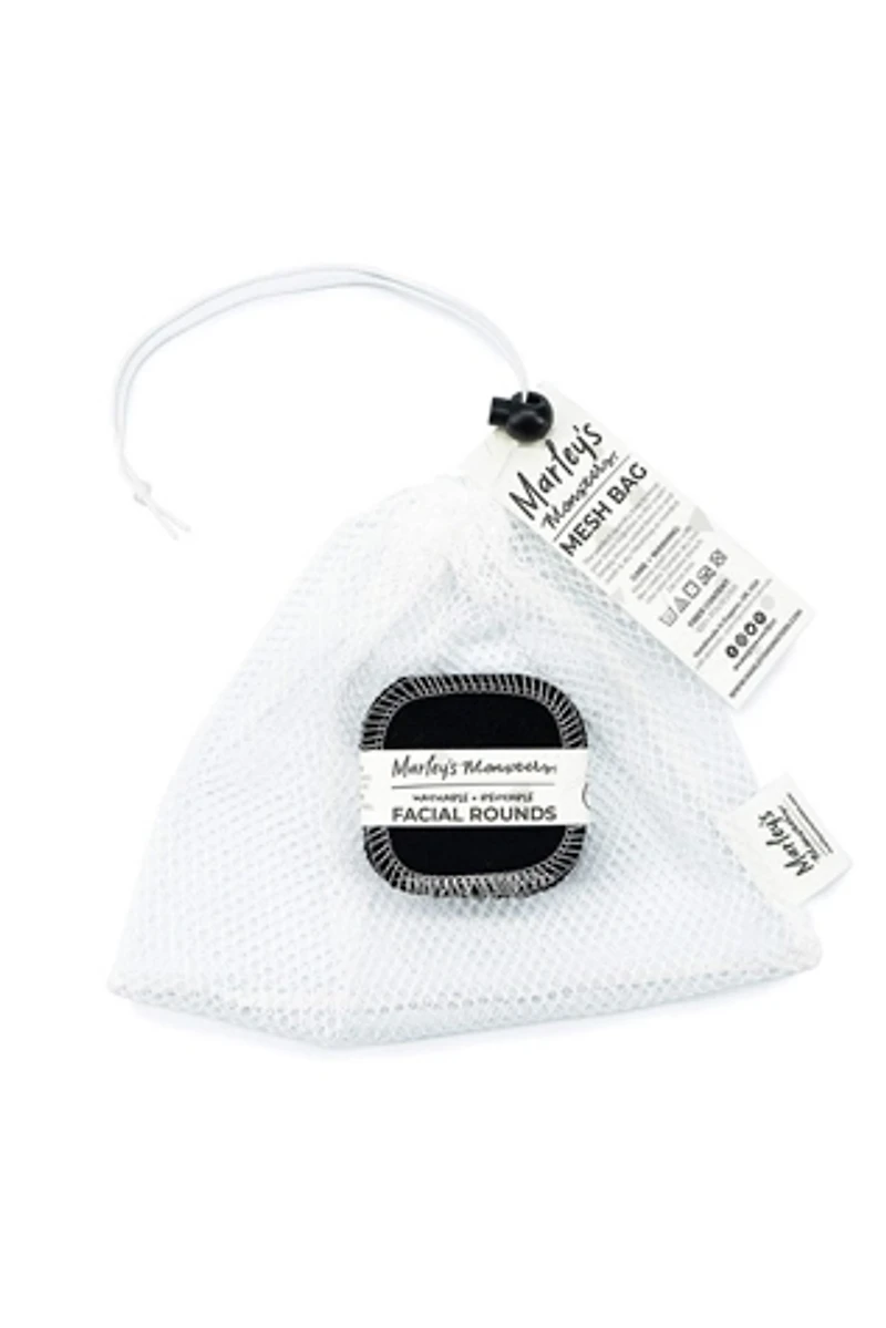Marley's Monsters Mesh Laundry Bag & Facial Rounds Set - 20 Count