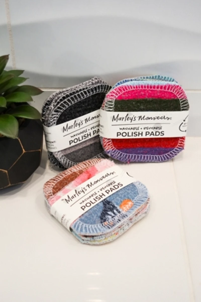 Marley's Monsters Scrap Felt Polish Pads: Set of 4