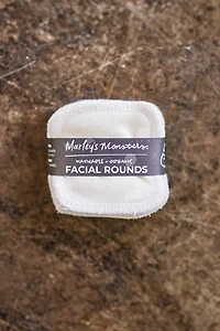 Marley's Monsters Organic Cotton Flannel Facial Rounds - 10 Count