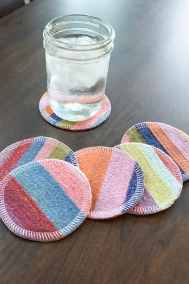 Marley's Monsters Scrap Felt Coasters: 6-Pack