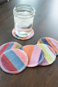 Marley's Monsters Scrap Felt Coasters: 6-Pack