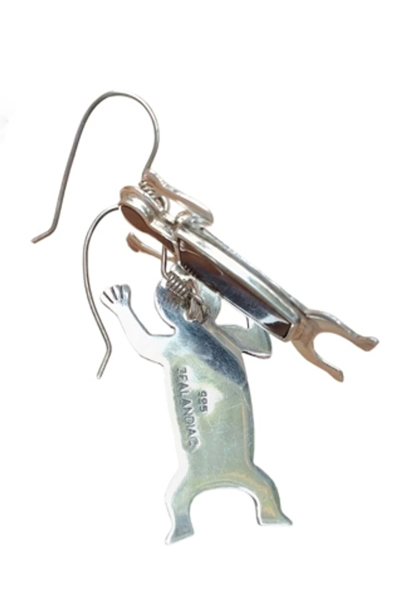 1990s Sterling Figural Earrings Selected by Garbage Soup