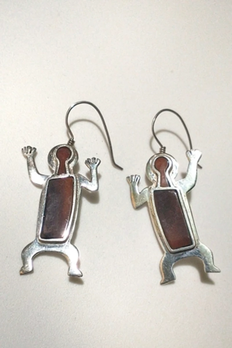 1990s Sterling Figural Earrings Selected by Garbage Soup