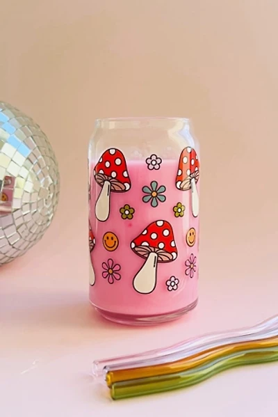 Golden Hour Designs Mushroom Hippie Vibes Glass Cup