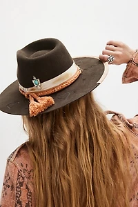 Roundtop Brimmed Felt Hat