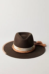 Roundtop Brimmed Felt Hat
