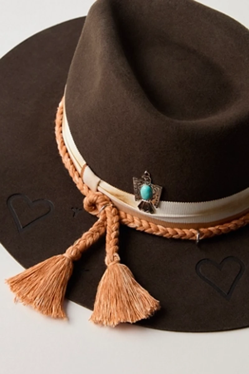 Roundtop Brimmed Felt Hat